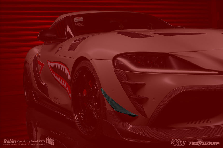 2019-UP Toyota GR Supra (J29/DB) A90 A91 BKSS Style Carbon Fiber Front Canards