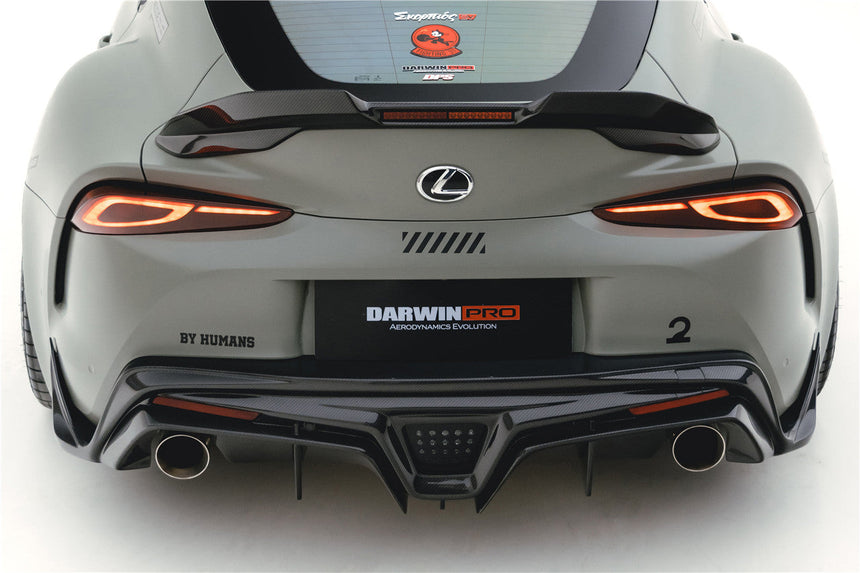 2019-UP Toyota GR Supra (J29/DB) A90 A91 BKSS Style Carbon Fiber Trunk Spoiler w/ LED Light