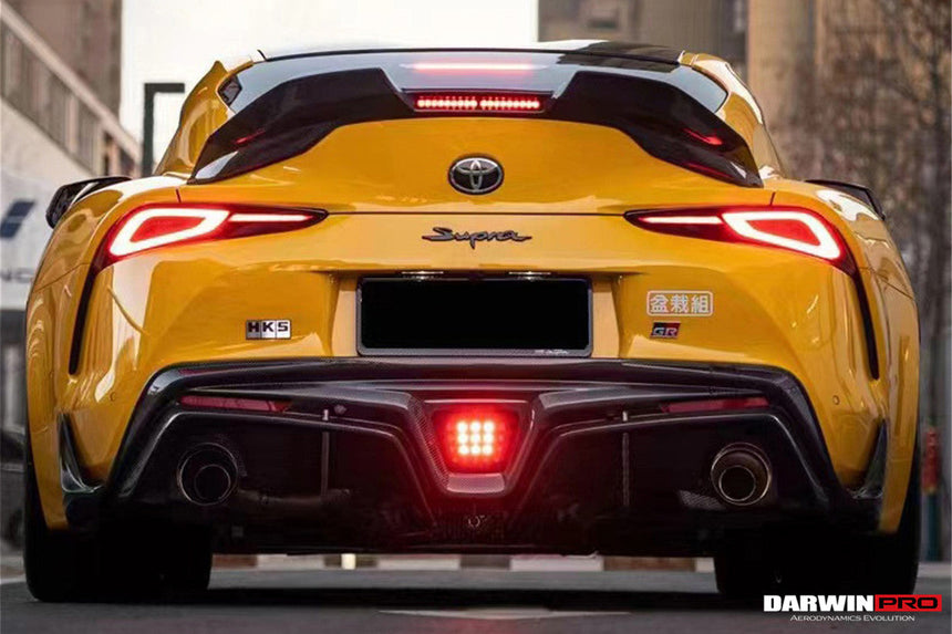 2019-UP Toyota GR Supra (J29/DB) A90 A91 BKSS Style Carbon Fiber Trunk Spoiler w/ LED Light