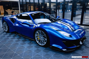 2015-2020 Ferrari 488 GTB | Spider Pista Style Carbon Fiber Side Skirts