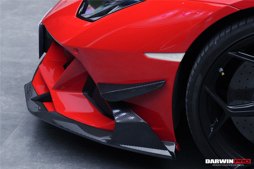 2019-2022 Lamborghini Huracan EVO 4WD ONLY BKSS Style Carbon Front Bumper Canards
