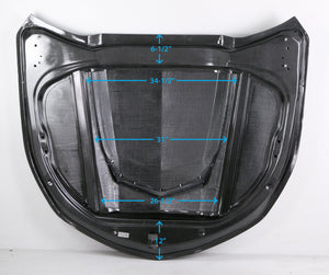 Type-AZ double sided carbon fiber hood for 2016-2024 Chevrolet Camaro