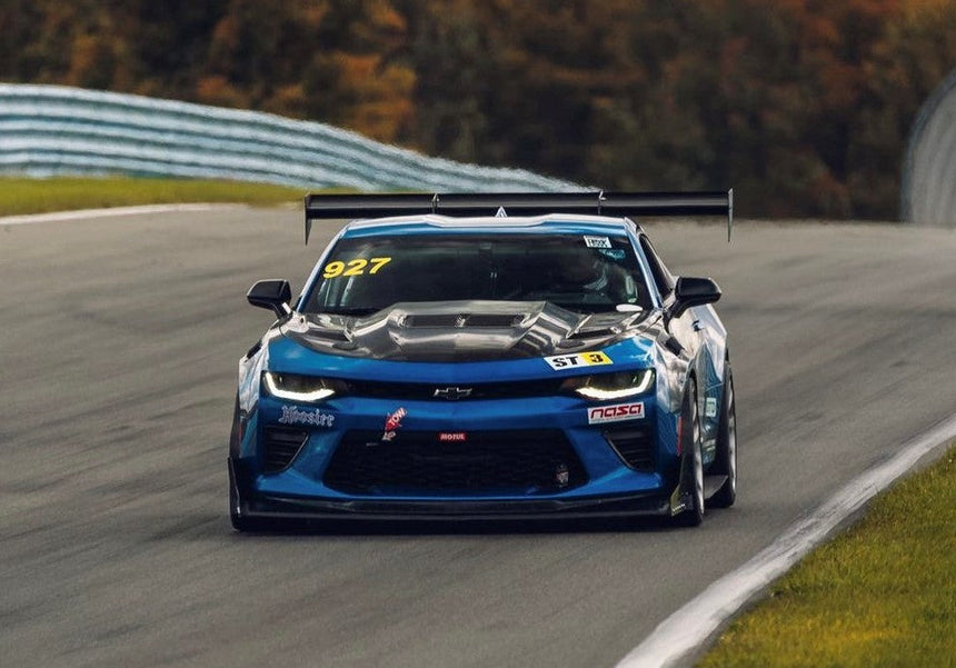 Type-T2 doubled sided carbon fiber hood for 2016-2023 Chevrolet Camaro (2019-2023 SS style)
