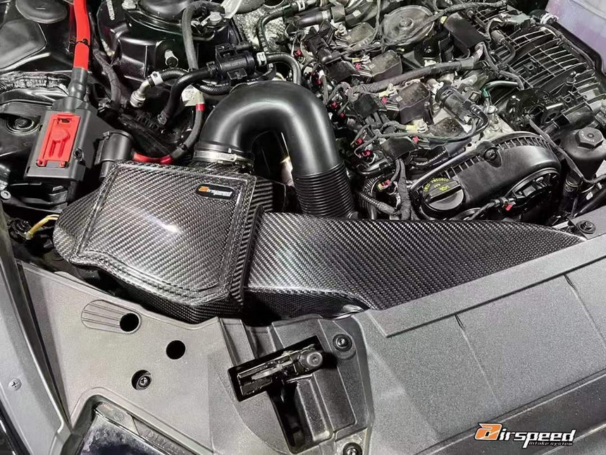 AUDI A6,A7 C8 2.0T Airspeed Brand 100% Dry Carbon Fiber Cold Air Intake System