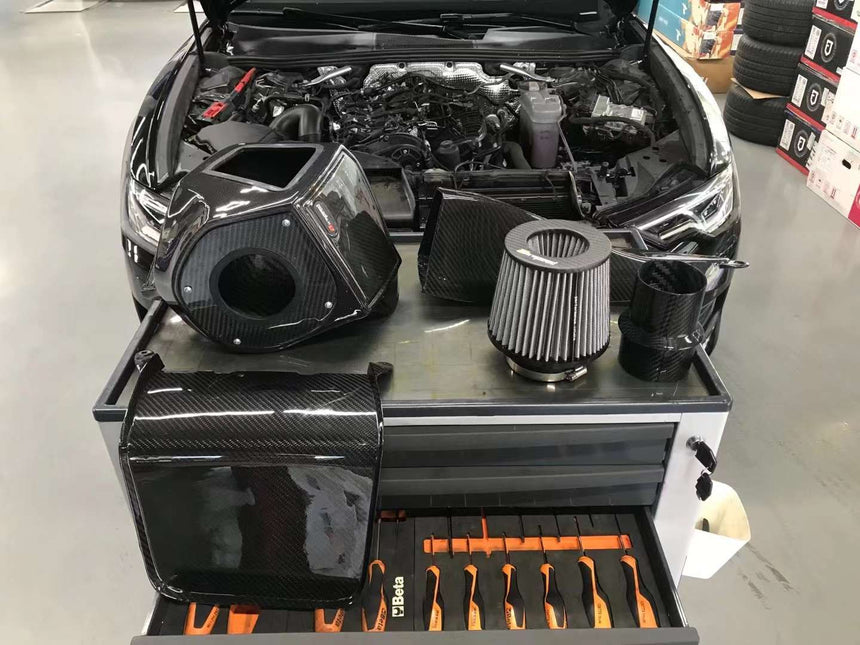 AUDI A6,A7 C8 2.0T Airspeed Brand 100% Dry Carbon Fiber Cold Air Intake System