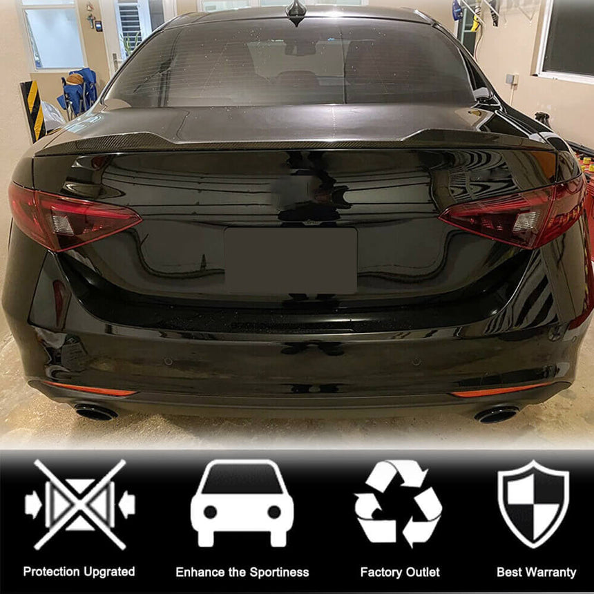 Alfa Romeo Giulia 2016-2022 Carbon Fiber Trunk Spoiler