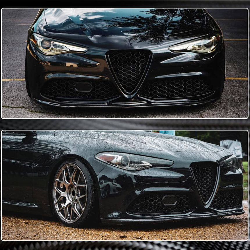 Alfa Romeo Giulia 952 TI Sport Carbon Fiber Front Bumper Lip Spoiler Wide Body Kit