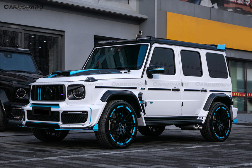 2018-2024 Mercedes Benz G550 & G63 AMG W464 G-Wagon BR-G900 Style Dry Carbon Body Line Trims