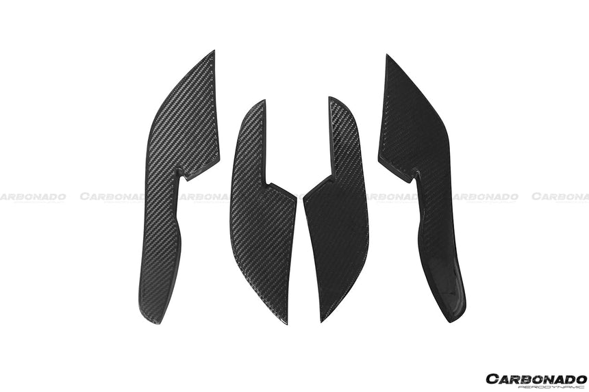 2013-2018 Audi RS6 Avant BS Style Carbon Fiber Front Bumper Canards