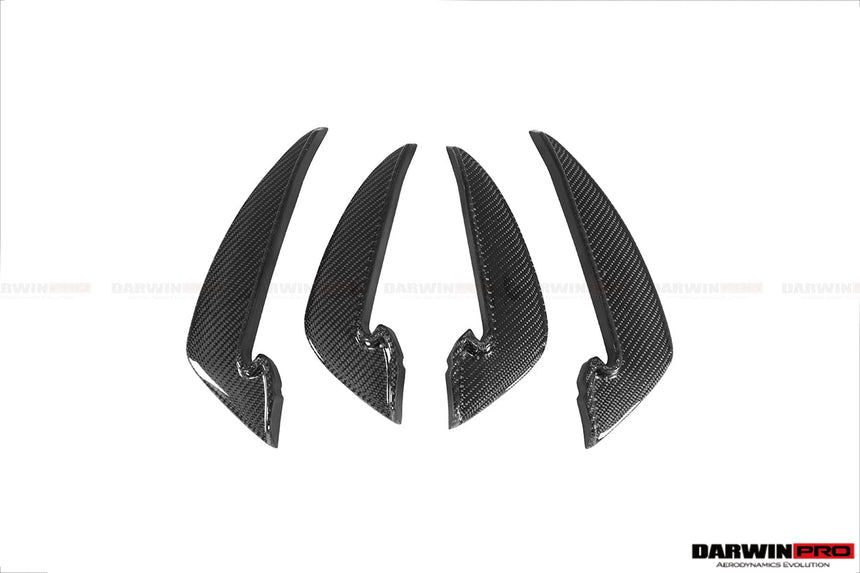 2020-2024 Audi RS4 B9.5 BKSS Style Carbon Fiber Front Bumper Canards