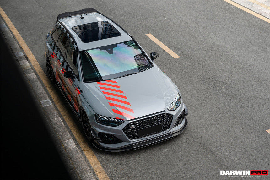2020-2024 Audi RS4 B9.5 BKSS Style Carbon Fiber Front Bumper Canards