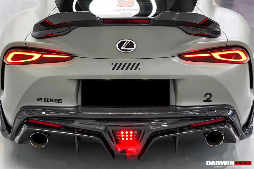 2019-UP Toyota GR Supra (J29/DB) A90 A91 BKSS Style Carbon Fiber Trunk Spoiler w/ LED Light