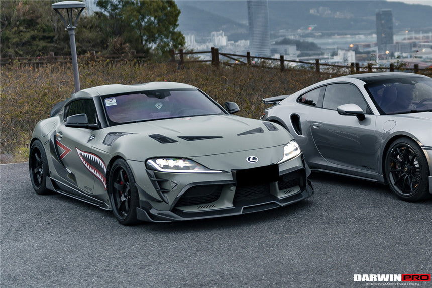 2019-UP Toyota GR Supra (J29/DB) A90 A91 BKSS Style Carbon Fiber Front Bumper Vents