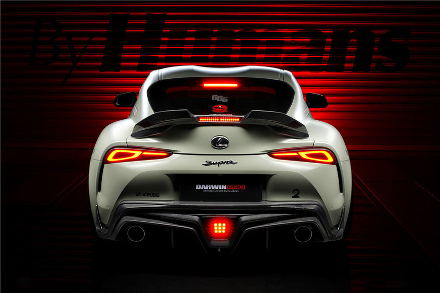 2019-UP Toyota GR Supra (J29/DB) A90 A91 BKSS Style Carbon Fiber Trunk Spoiler w/ LED Light