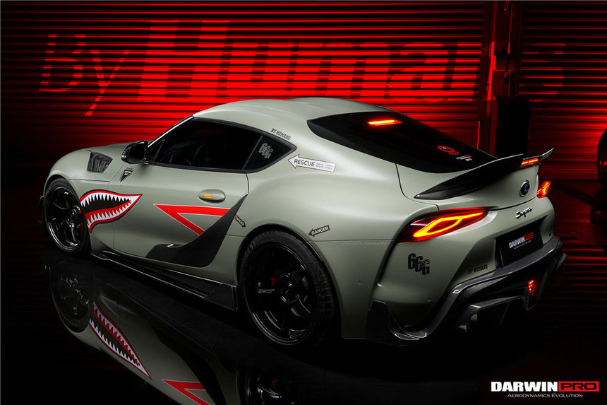 2019-UP Toyota GR Supra (J29/DB) A90 A91 BKSS Style Carbon Fiber Trunk Spoiler w/ LED Light