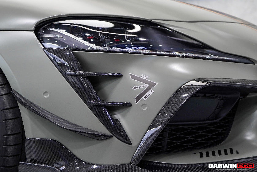 2019-UP Toyota GR Supra (J29/DB) A90 A91 BKSS Style Carbon Fiber Front Bumper Vents