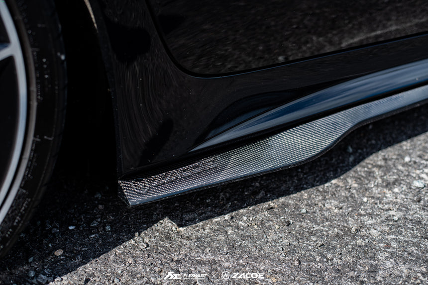 Mercedes CLS53 Dry Carbon Fiber Side Skirts - Zacoe