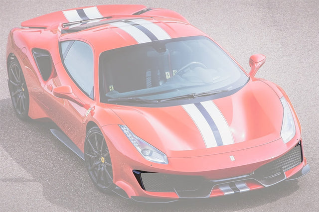 2018-2020 Ferrari 488 Pista Carbon Fiber Front Bumper Vent Canards