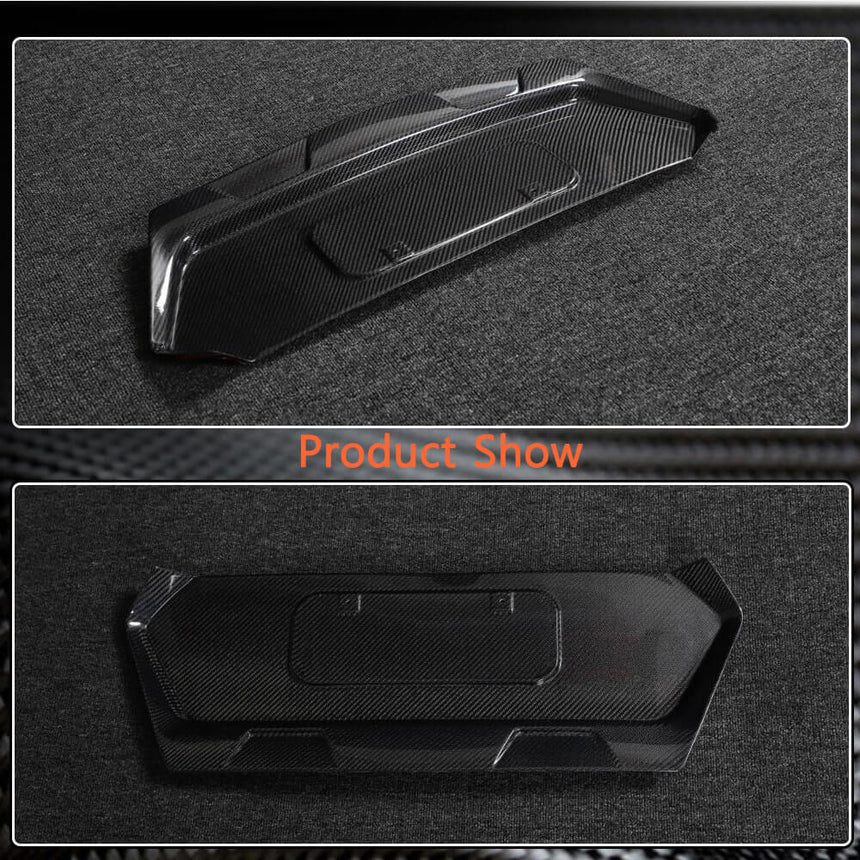 Dry Carbon Fiber License Plate Frame Cover for Chevrolet Corvette C8 2-Door 2020-2023