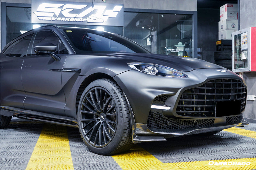2021-2024 Aston Martin DBX 707 Style Dry Carbon Fiber Front Bumper With Lights