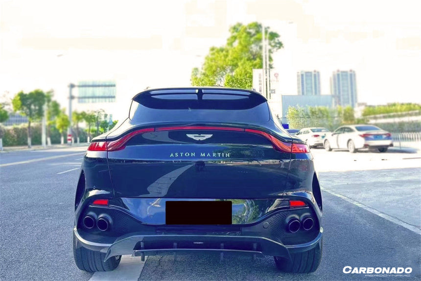 2021-2024 Aston Martin DBX 707 Style Dry Carbon Fiber Rear Bumper w & Exhaust tips