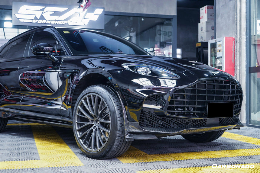 2021-2024 Aston Martin DBX 707 Style Dry Carbon Fiber Front Bumper With Lights