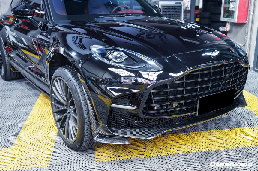 2021-2024 Aston Martin DBX 707 Style Dry Carbon Fiber Front Bumper With Lights