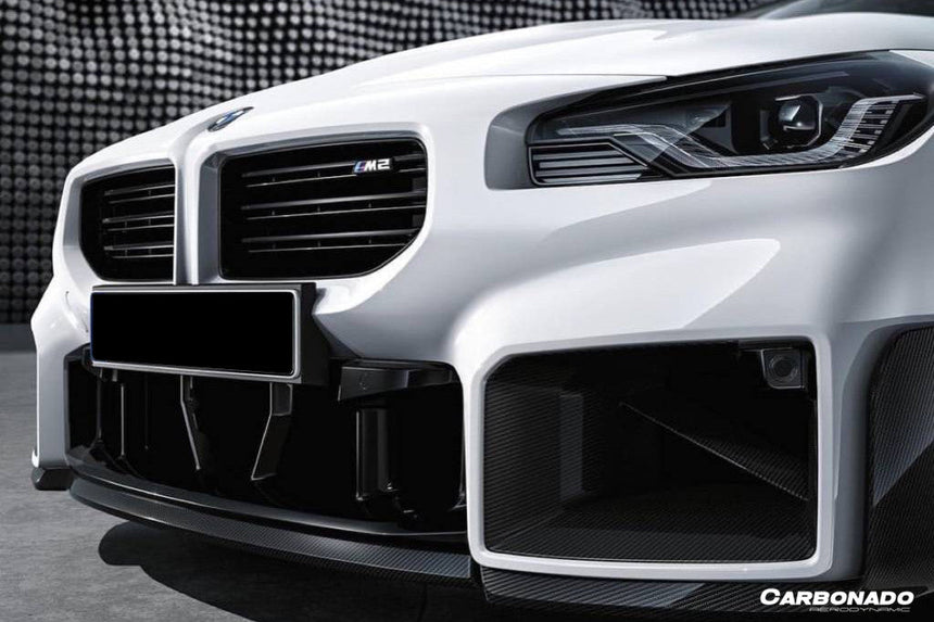 2021-2024 BMW M2 G87 OD-MP Style Dry Carbon Fiber Front Bumper Air Inlet Trim