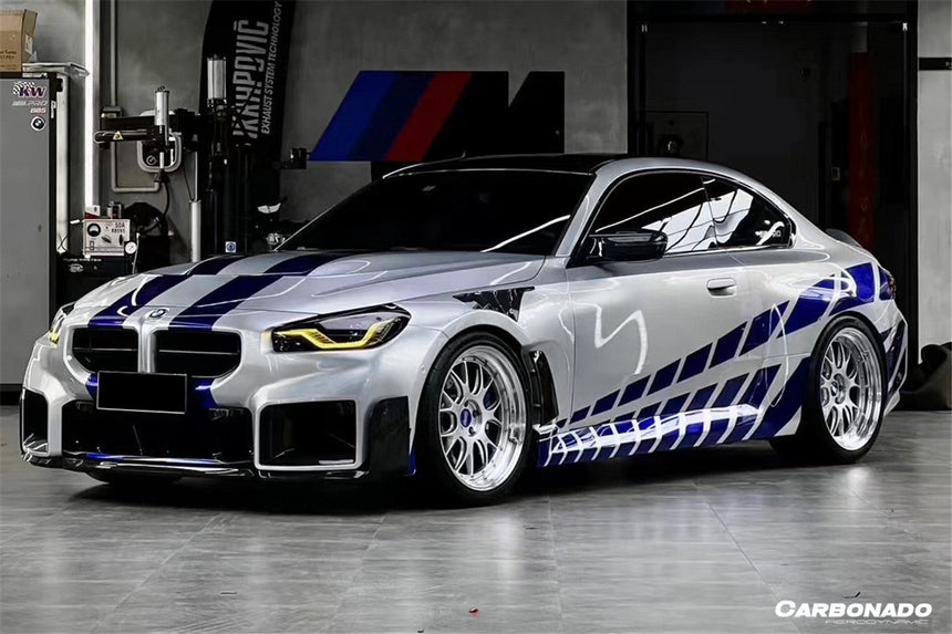 2021-2024 BMW M2 G87 OD-MP Style Dry Carbon Fiber Front Bumper Air Inlet Trim