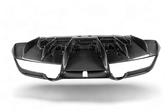 2019-2024 Ferrari F8 OEM Style Dry Carbon Fiber Rear Diffuser Lip