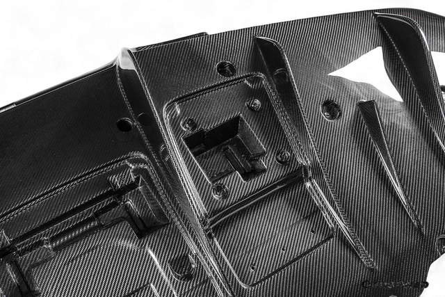 2019-2024 Ferrari F8 OEM Style Dry Carbon Fiber Rear Diffuser Lip