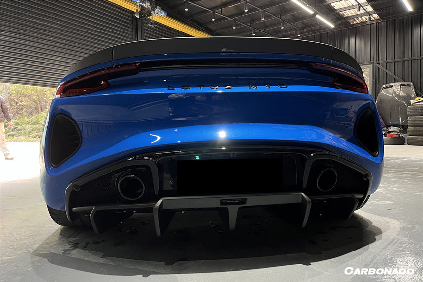 2021-2024 Lotus Emira OD Style Dry Carbon Fiber Rear Diffuser Lip