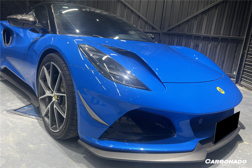 2021-2024 Lotus Emira OD Style Dry Carbon Fiber Front Bumper Canards