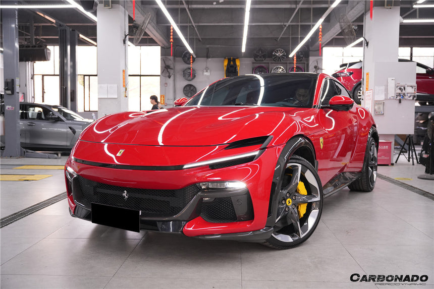 2023-UP Ferrari Purosangue FUV Type F175 OEM Style Dry Carbon Fiber Front Lip