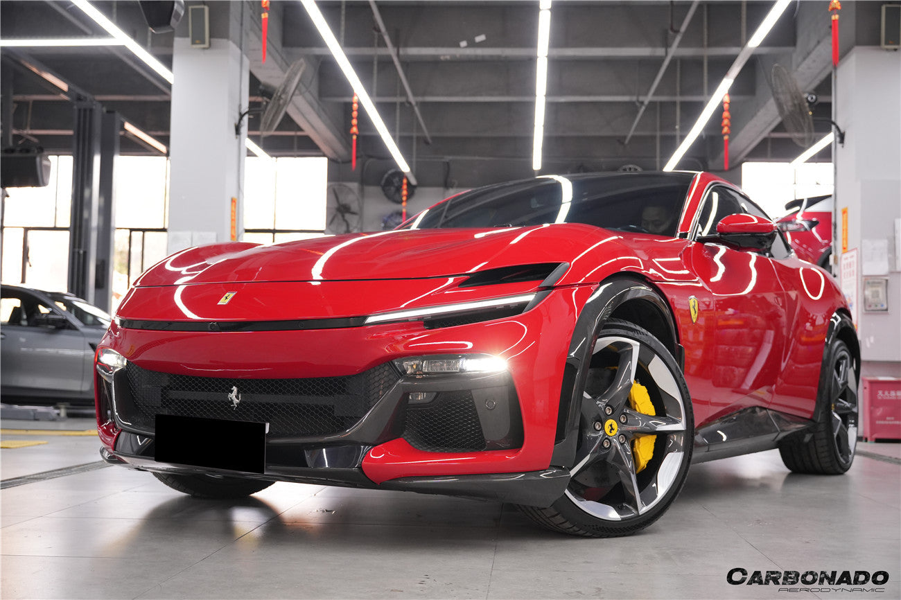 2023-UP Ferrari Purosangue FUV Type F175 OEM Style Dry Carbon Fiber Front Lip