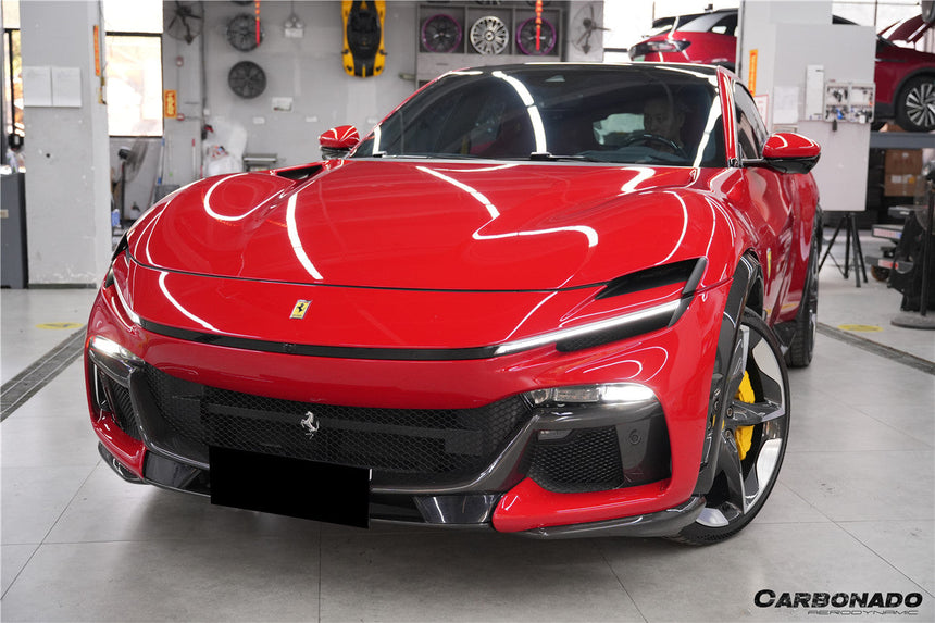 2023-UP Ferrari Purosangue FUV Type F175 OEM Style Dry Carbon Fiber Front Lip