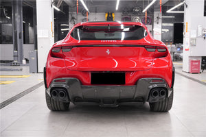 2023-UP Ferrari Purosangue FUV Type F175 OEM Style Dry Carbon Fiber Rear Diffuser