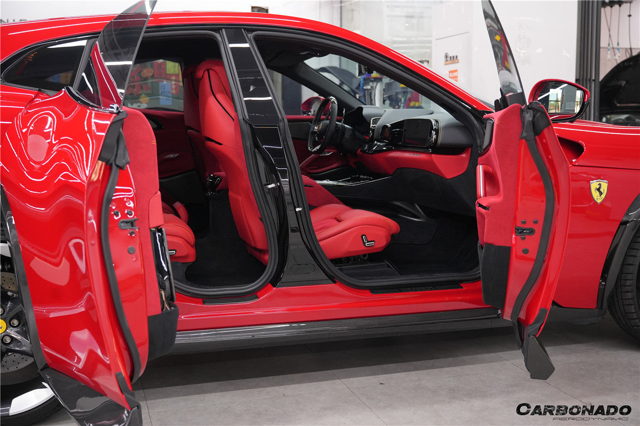 2023-UP Ferrari Purosangue FUV Type F175 OEM Style Dry Carbon Fiber Side Skirts