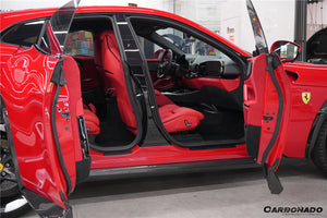 2023-UP Ferrari Purosangue FUV Type F175 OEM Style Dry Carbon Fiber Side Skirts