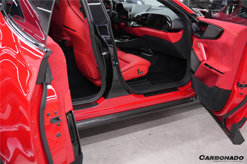 2023-UP Ferrari Purosangue FUV Type F175 OEM Style Dry Carbon Fiber Side Skirts