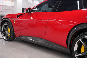 2023-UP Ferrari Purosangue FUV Type F175 OEM Style Dry Carbon Fiber Side Skirts