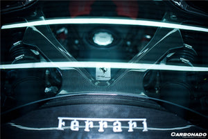 2015-2019 Ferrari Autoclave Carbon Fiber Engine Hood With Glass Carbonado (CPO) | Fits: 488 Spider, Pista Spider