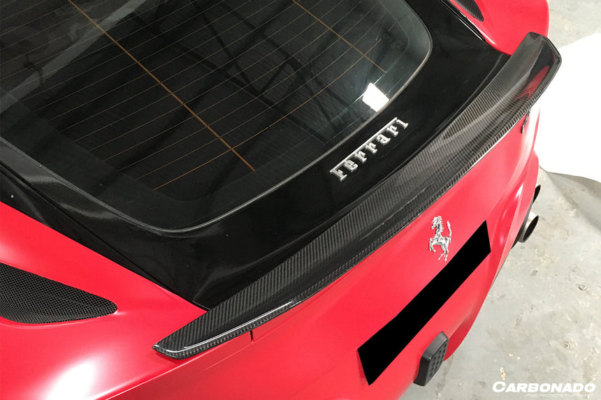 2012-2017 Ferrari F12 Berlinetta Carbon Fiber Trunk Spoiler Carbonado (DC)