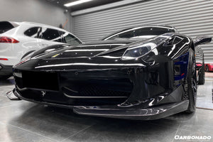 2010-2015 Ferrari 458 Italia and Spider Carbon Fiber Front Lip Carbonado (AP)
