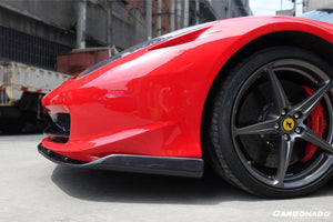 2010-2015 Ferrari 458 Italia and Spider Carbon Fiber Front Lip Carbonado (AV)