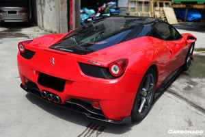 2010-2015 Ferrari 458 Italia and Spider Carbon Fiber Rear Diffuser Lip Carbonado (AV)