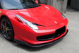 2010-2015 Ferrari 458 Italia and Spider Carbon Fiber Front Lip Carbonado (AV)