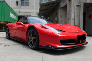 2010-2015 Ferrari 458 Italia and Spider Carbon Fiber Side Skirts Under Board Carbonado (AV)