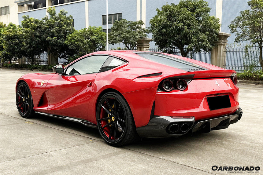2017-2026 Ferrari 812 Superfast GTS OE Style Dry Carbon Fiber Rear Side Diffuser