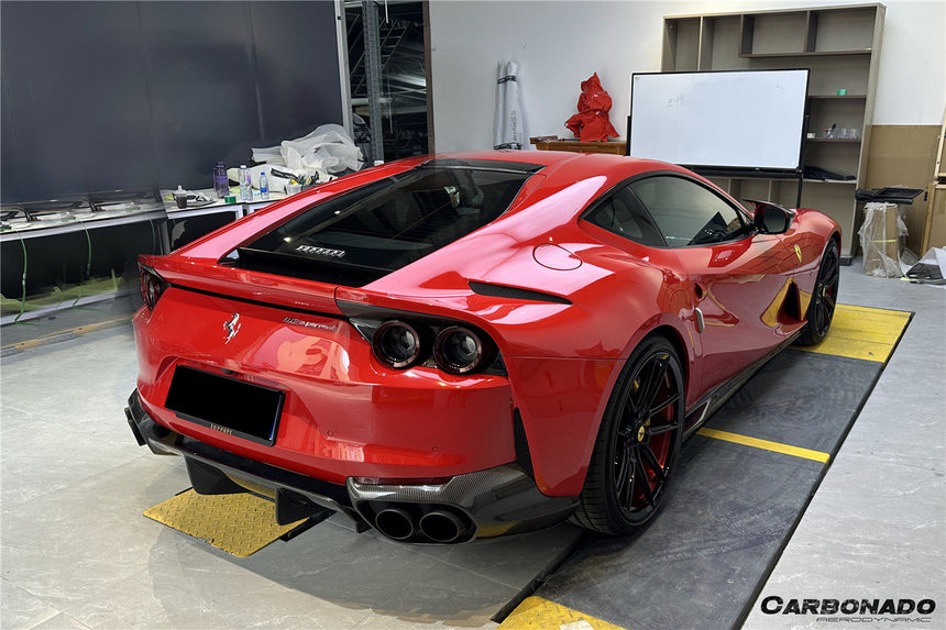 2017-2026 Ferrari 812 Superfast GTS OE Style Dry Carbon Fiber Rear Side Diffuser